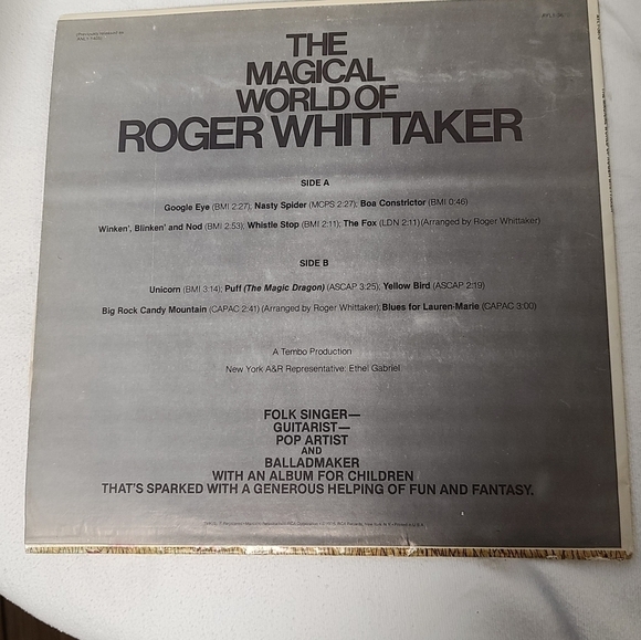 Bundle lot of 3 Roger Whitaker vintage vinyl records - Picture 8 of 10